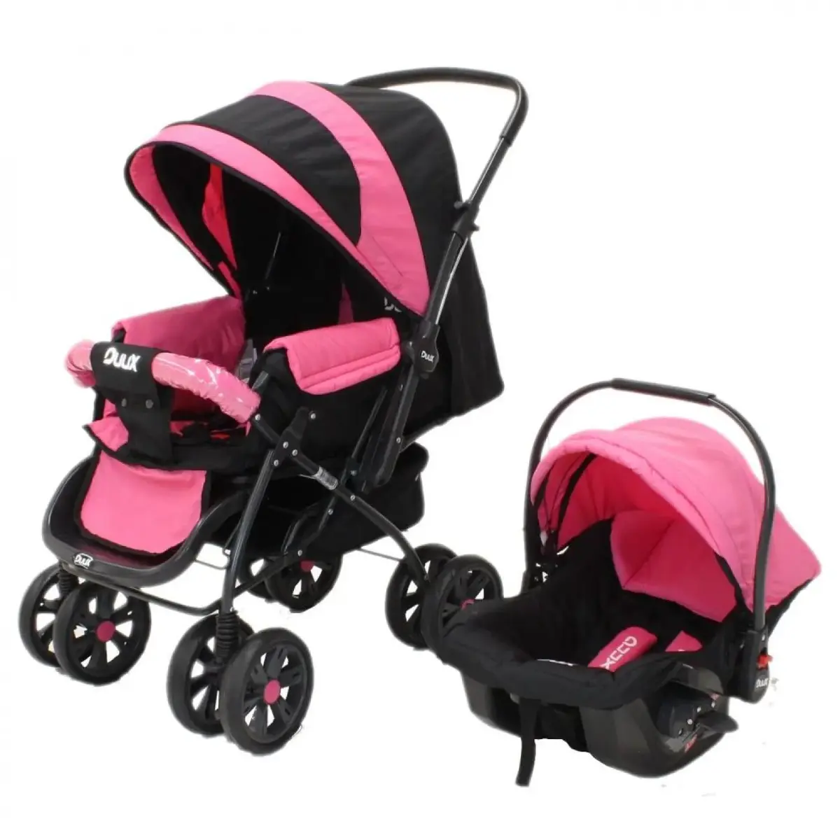 Duux Cruze Travel Sistem Bebek Arabası Pembe