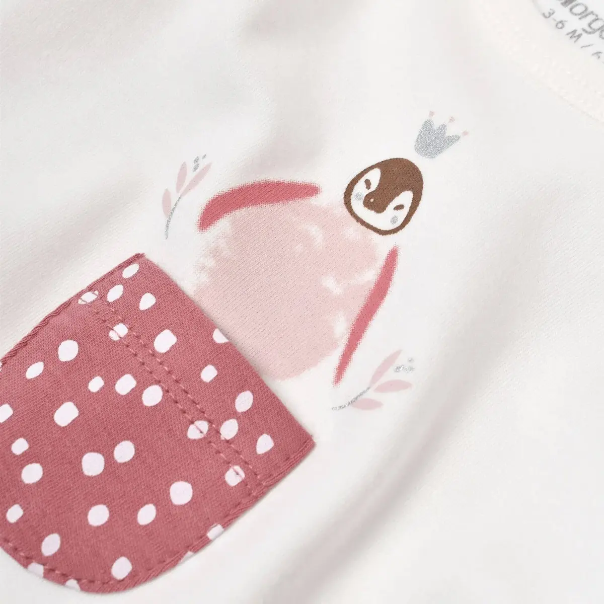 Bibaby Organik Sweatshirt Little Love Rose Dry