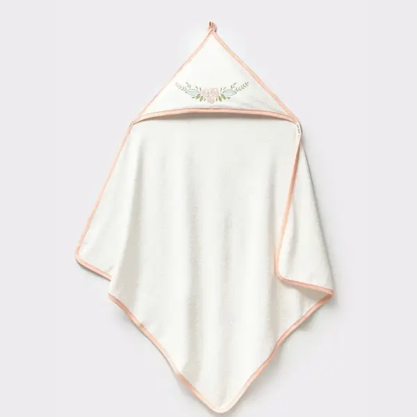 Moi Noi Havlu Nakışlı Flowers Ekru