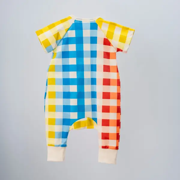 Moi Noi Tulum Yandan Fermuarlı Desenli Bej - Plaid