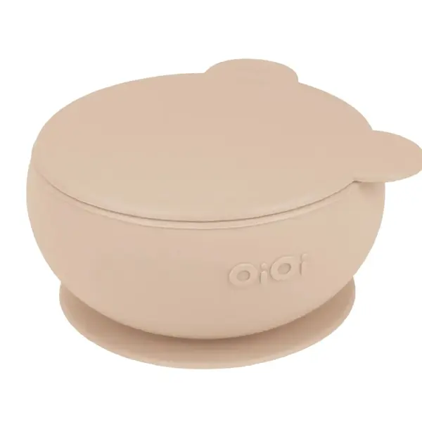 OiOi Vakumlu Mama Kasesi Kapaklı Bubble Beige