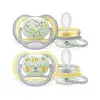 Philips Avent SCF376/01 Ultra Air Silikon Emzik 2li 18+ Ay Nighttime Desenli