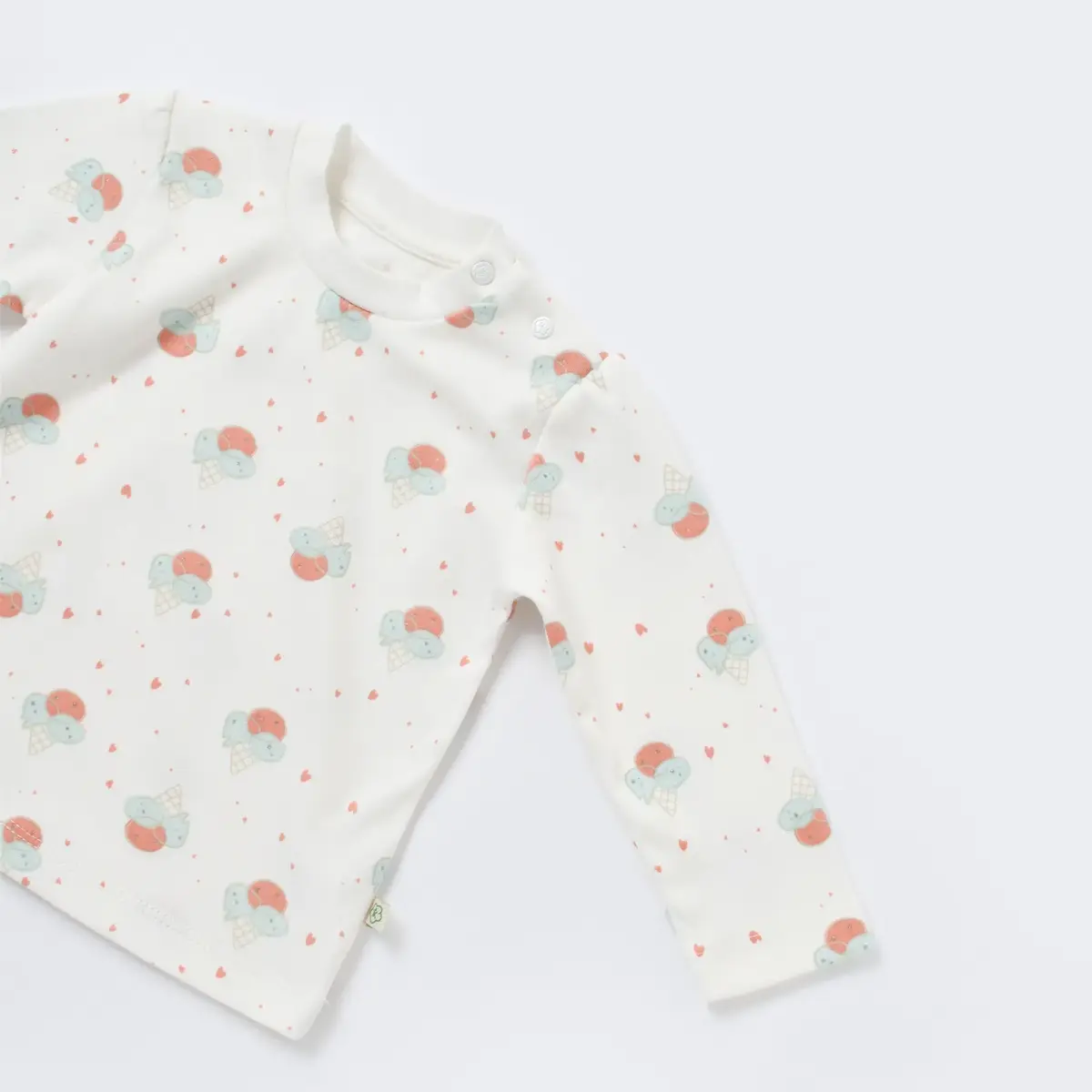 Bibaby Organik Salopet Tulum Pretty Ears Bunny Mint
