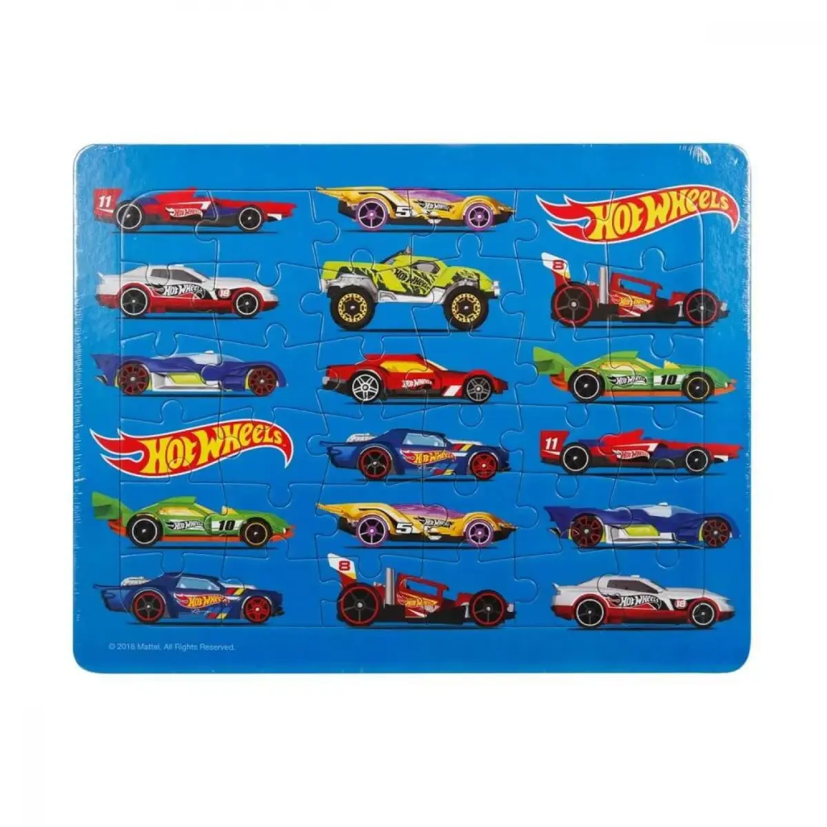 Frame Puzzle Hot Wheels 16 Araba 36 Parça