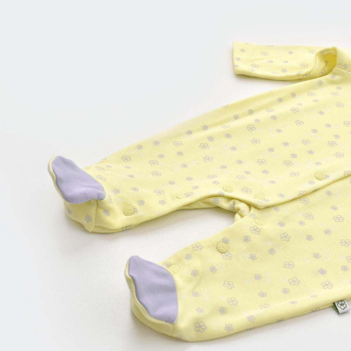 Bibaby Organik Tulum Love You Baby Yellow Lavander