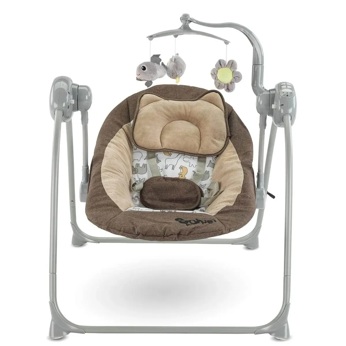 Babyhope 8300 Rainbow Sallanır Beşik Kahve