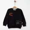 Hira Sweatshirt Snap Baskılı Siyah