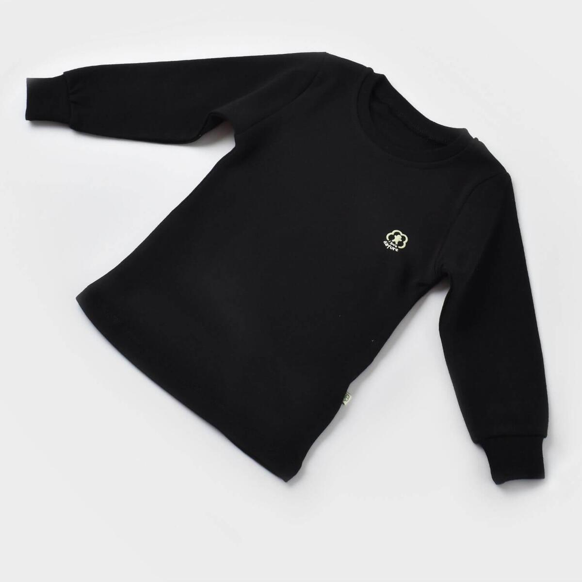 Bibaby Organik Sweatshirt A Little Basic Siyah