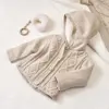 Bibaby Hırka Triko Desenli Welsoftlu Bej