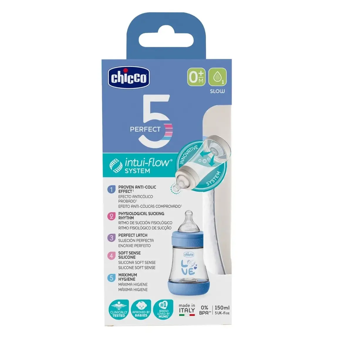 Chicco P5 Antikolik Biberon PP 150 ml Erkek 0+ Ay