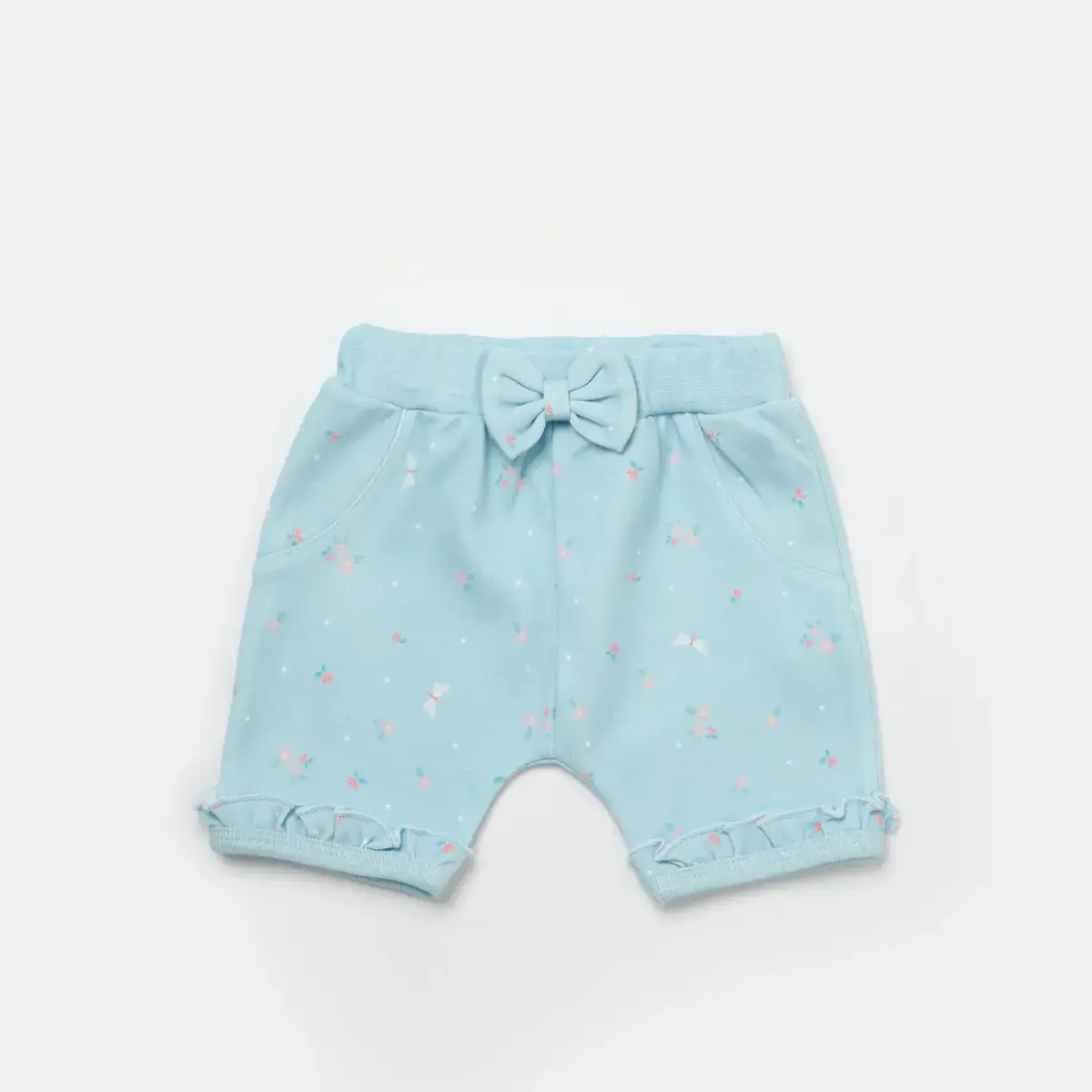 Bibaby Organik 2li Takım Şortlu Always Happy Gül Kurusu - Mint