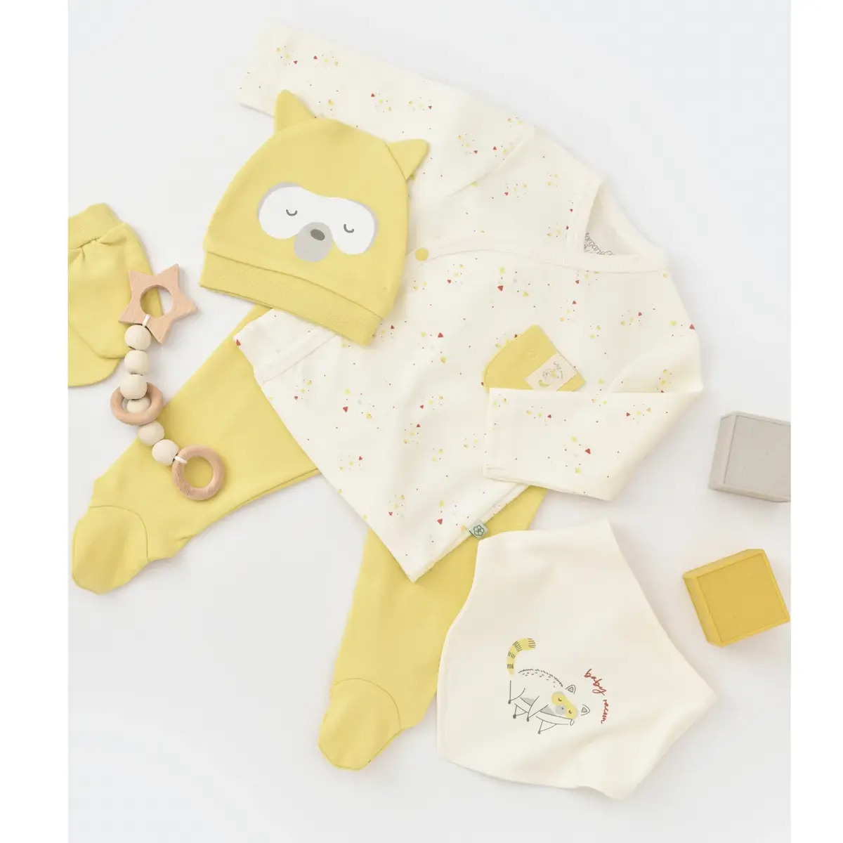 Bibaby Organik Hastane Çıkışı 5li Baby Racoon Lemon Grass Vanilla Ice