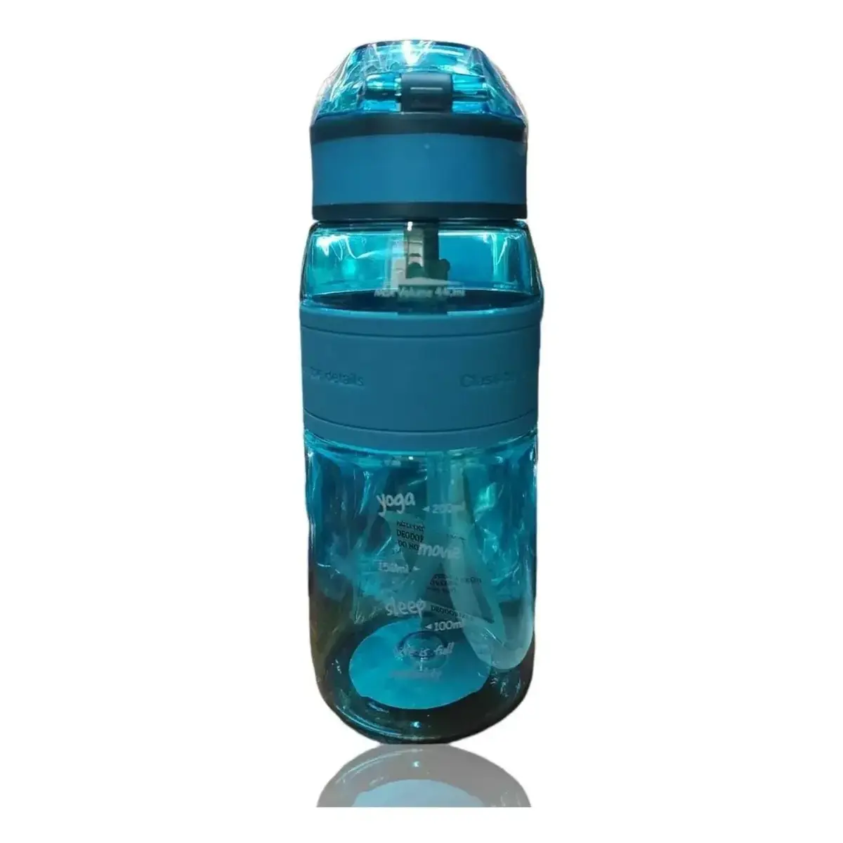 Uzspace Tritan Pipetli Suluk 440 ml Mavi