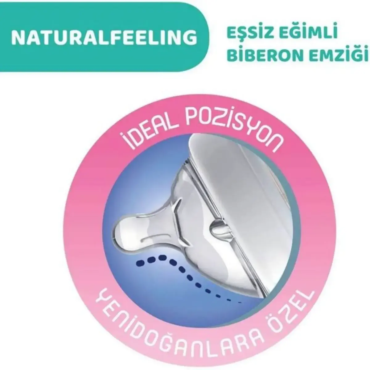 Chicco Natural Feeling Silikon Emzikli PP Biberon Desenli 330 ml 6+ Ay Yeni