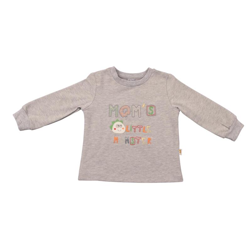 Mini Damla Sweatshirt Dinazor Gri