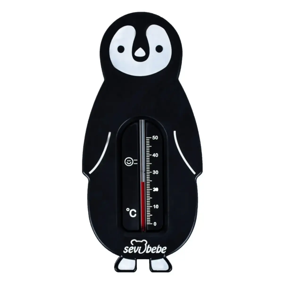 Sevi Bebe Oda ve Banyo Termometresi Siyah Penguen