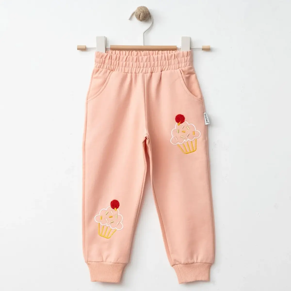 Winimo Eşofman Altı Cupcake Nakışlı Pudra Winimo Eşofman Altı Cupcake Nakışlı Pudra