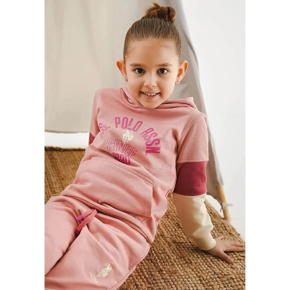 U.S. Polo Eşofman Takımı Retro Pembe