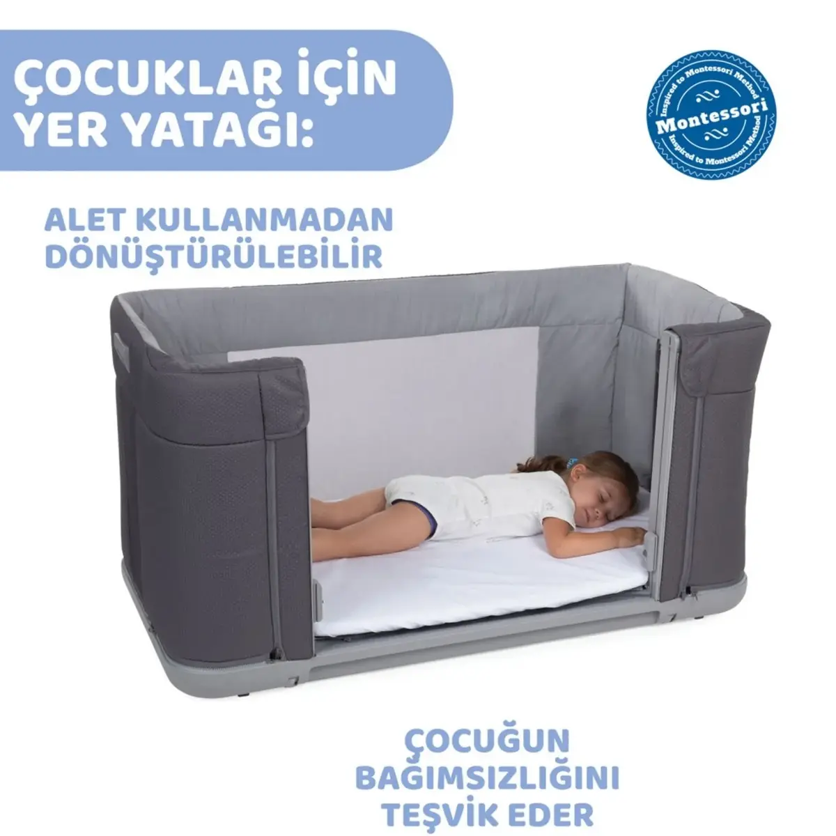 Chicco Next2Me Forever Anne Yanı Beşik Moon Grey