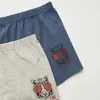 Natuline Organik Boxer Likralı Cool Tiger 2li İndigo - Gri Melanj