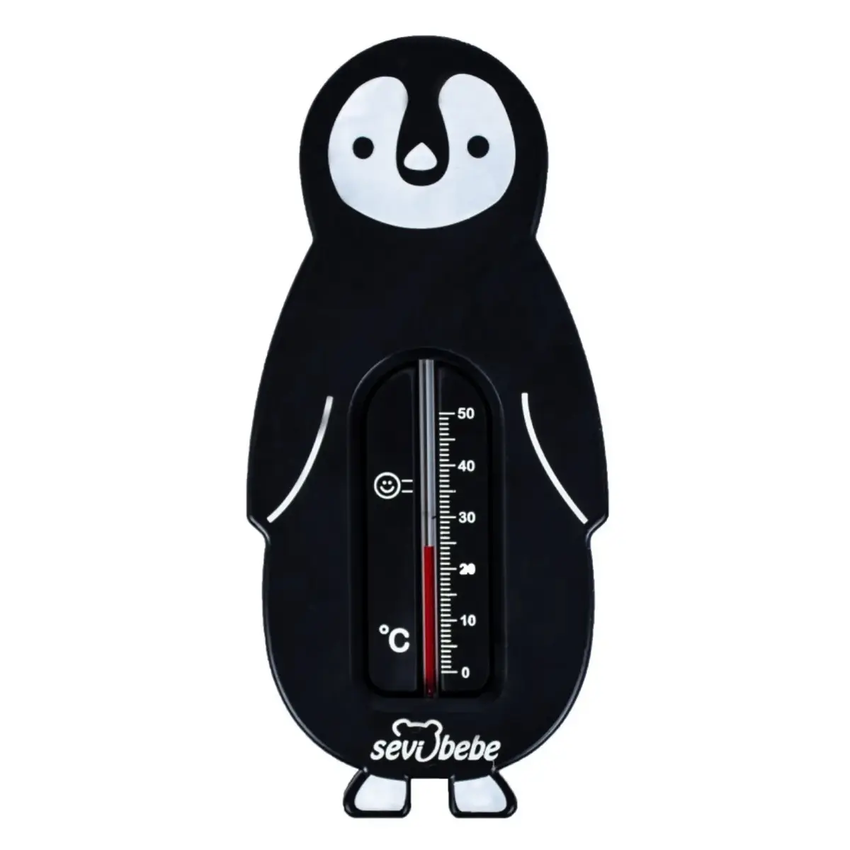 Sevi Bebe Oda ve Banyo Termometresi Siyah Penguen
