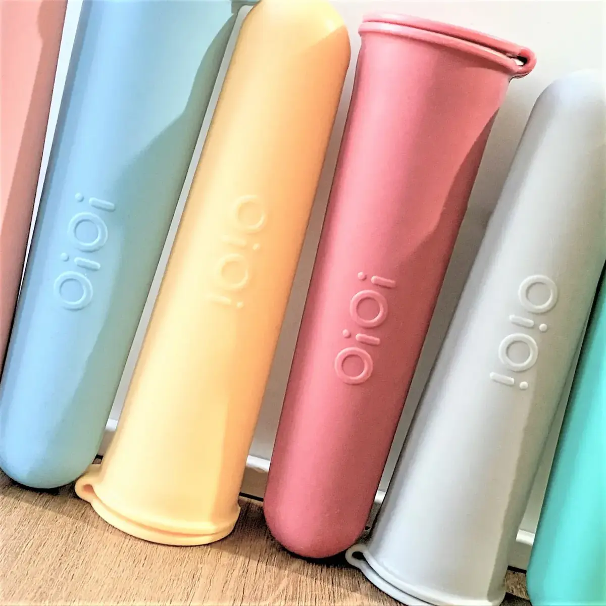 OiOi Buz Buz Silikon Dondurma Kabı 2li 6+ Ay River Green - Powder Grey