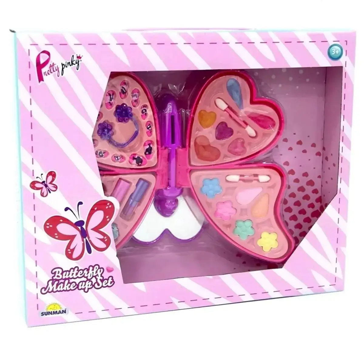 Kelebek Şekilli 4 Katmanlı Makyaj Güzellik Seti