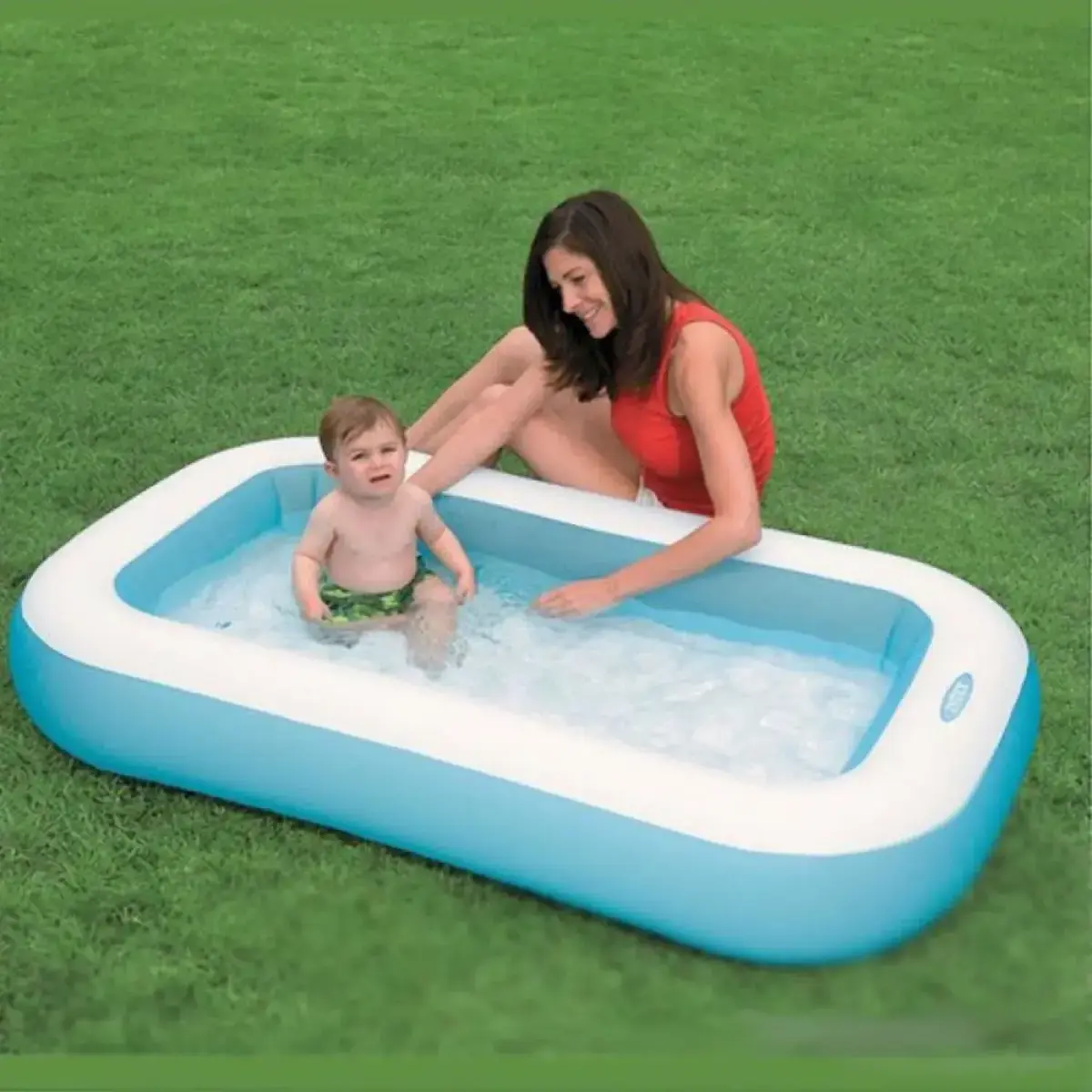 Intex Yumuşak Tabanlı Kare Havuz 166x100x28 cm