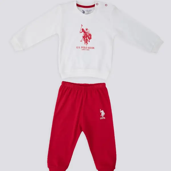 U.S. Polo 2li Takım Sweatshirt Krem