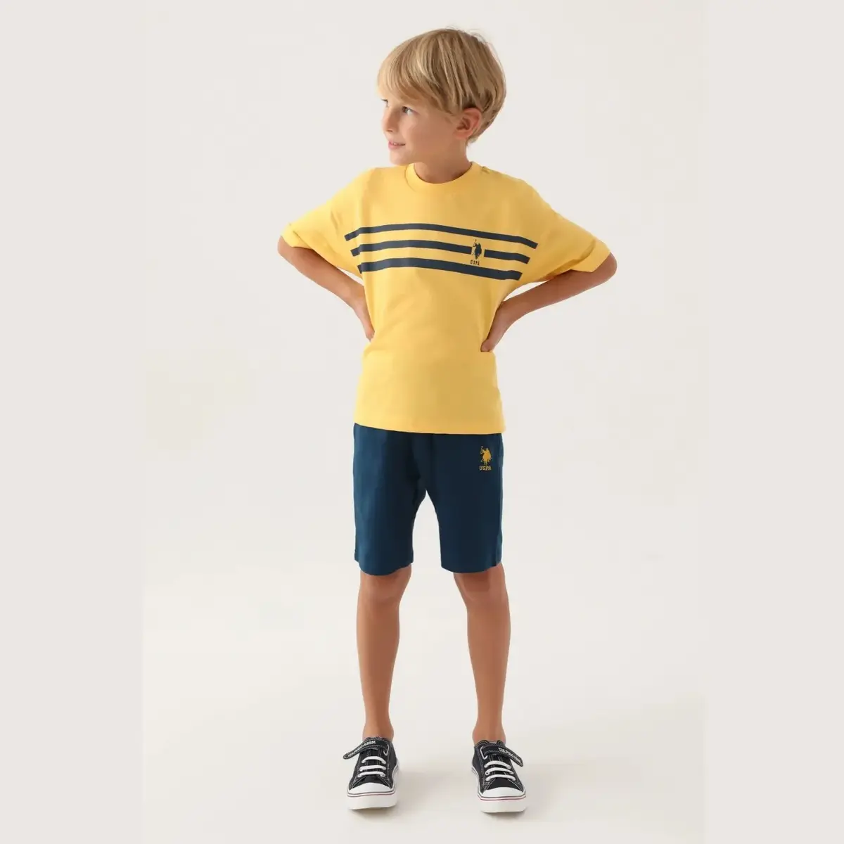 U.S. Polo 2li Takım Bermuda Kavun