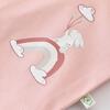 Bibaby Organik Pijama Takımı Live Color Rabbit Somon