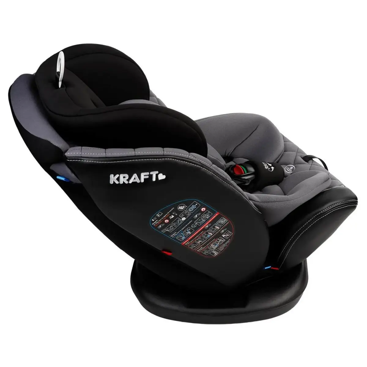 Kraft Safe Turn Oto Koltuğu 0-36 Kg Black Grey