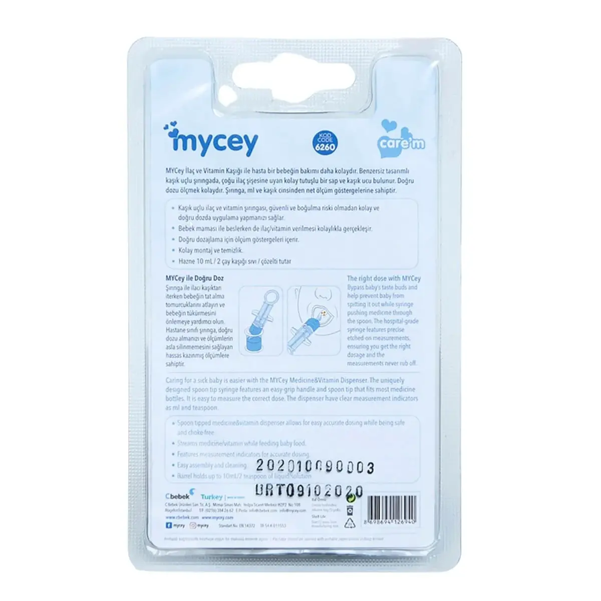 Mycey İlaç ve Vitamin Kaşığı
