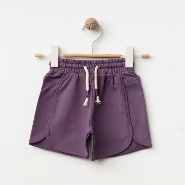 Winimo Şort Cepsiz Biyeli Mor