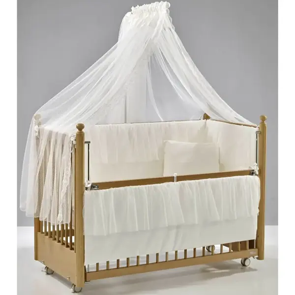 Meltem Kids Mondo Beşik 60x120 cm Natural Ekru