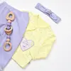 Bibaby Organik Zıbın Takımı 3lü Love You Baby Sarı