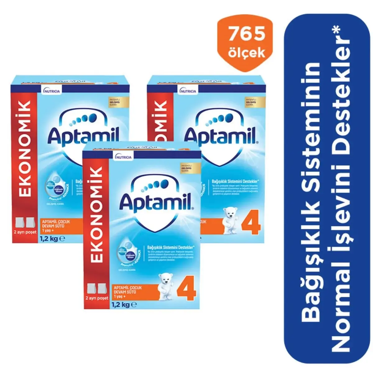 Aptamil 4 Devam Sütü 1200 Gr x3