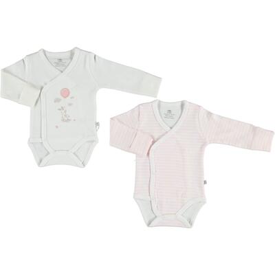 Bibaby Body Kruvaze Eldivenli 2li Rabbit Pink