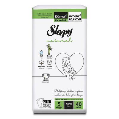 Sleepy Bebek Bezi Natural 5 Beden Junior 11-18 Kg 40lı Jumbo Paket