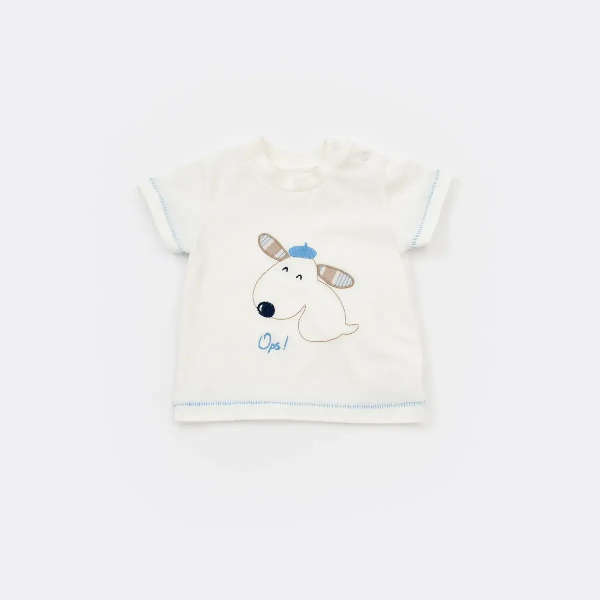Bibaby 2li Takım Şortlu Stripe Sytle Bej - Mavi