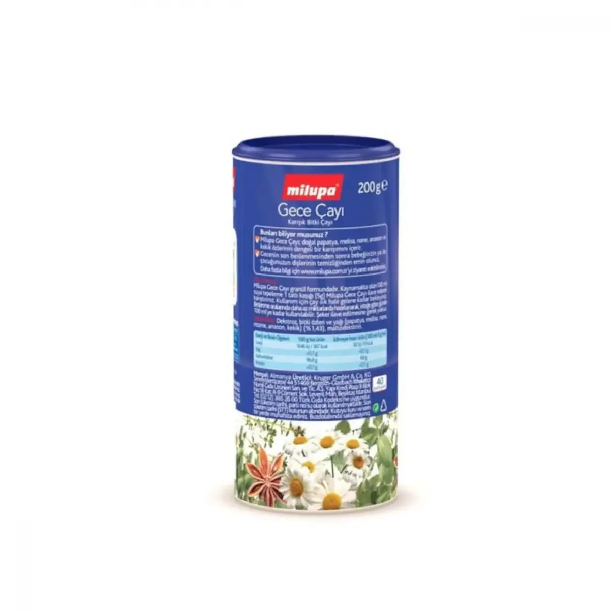 Milupa Karışık Bitki Gece Çayı 200 gr