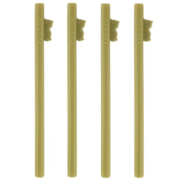 Pandish Hüphüp Silikon Pipet 4lü Yeşil
