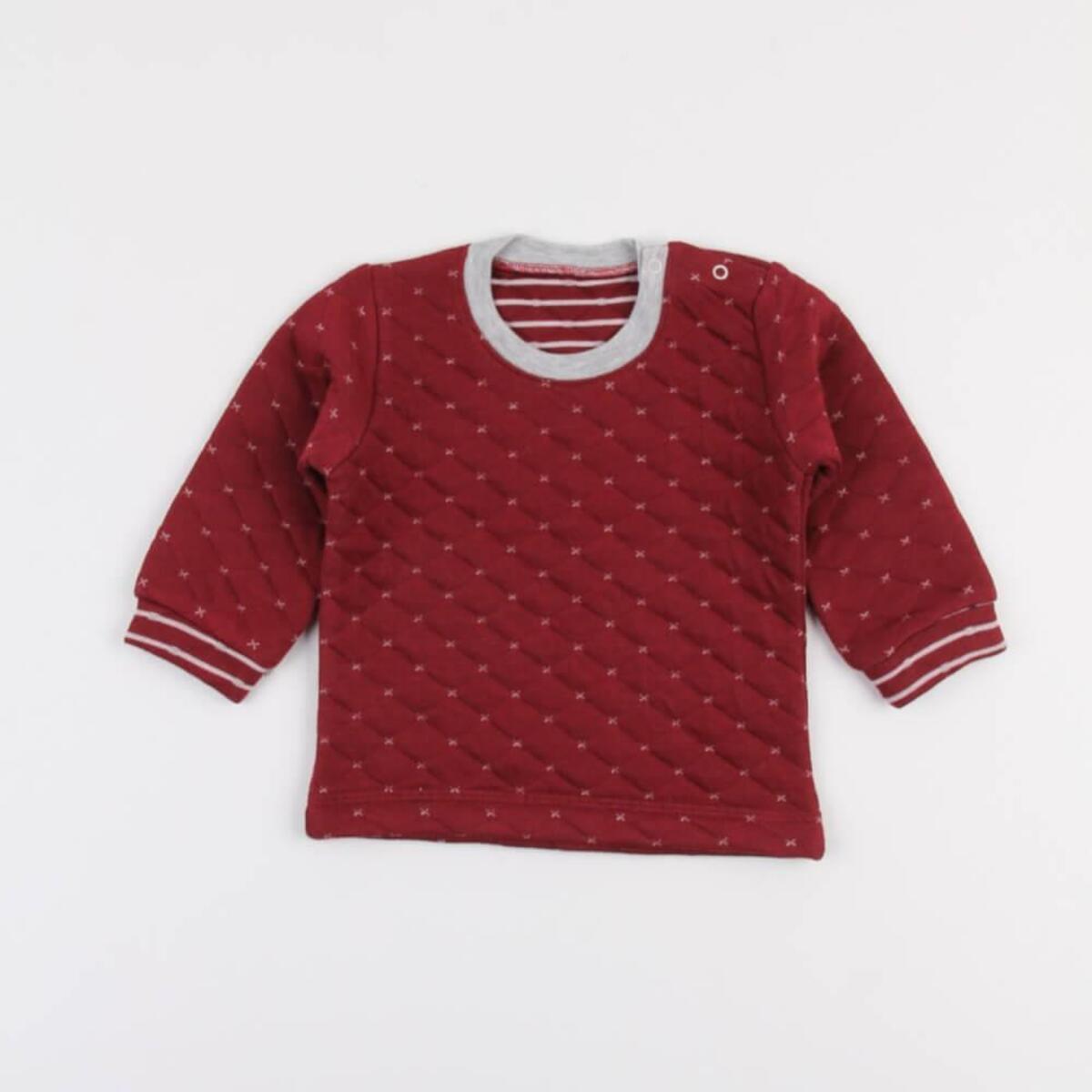 Mini Ropa Sweatshirt Kapitone Bordo