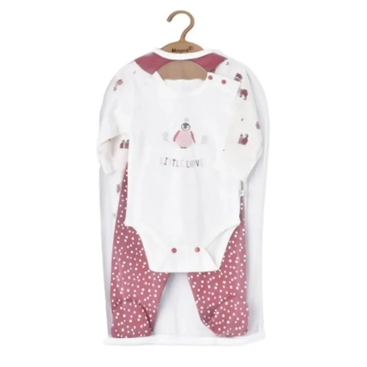 Bibaby Organik Tulum Takımı Tüllü Little Love Rose Dry