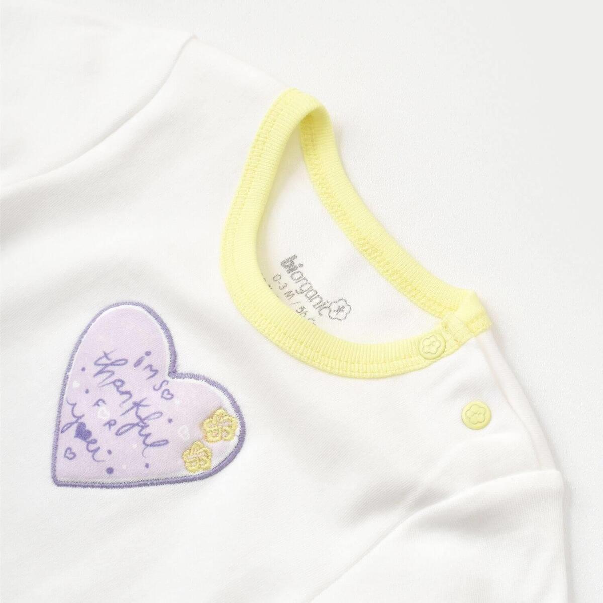 Bibaby Organik Body Love You Baby Yellow Lavender