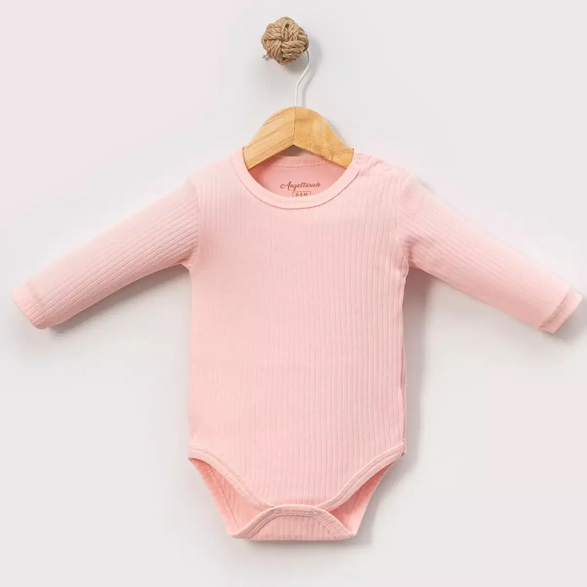 Angeltouch Body Uzun Kol Raporlu Pembe