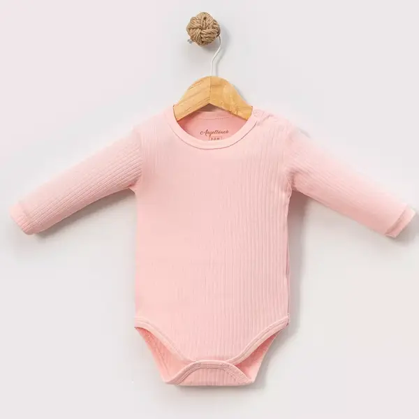 Angeltouch Body Uzun Kol Raporlu Pembe