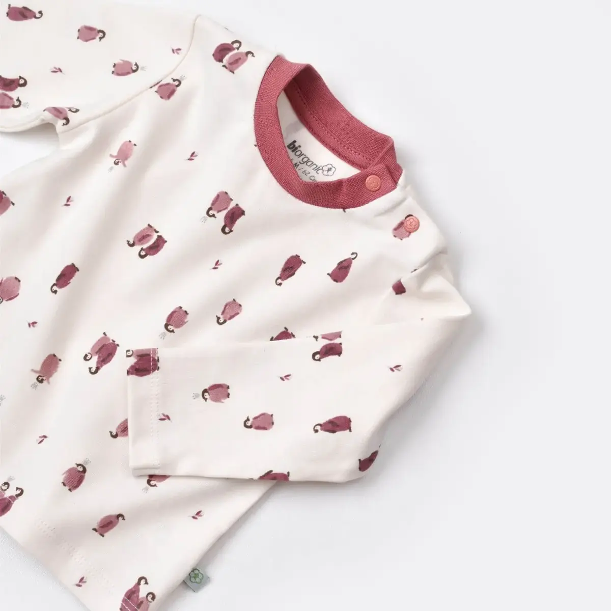 Bibaby Organik Salopet Tulum Little Love Rose Dry