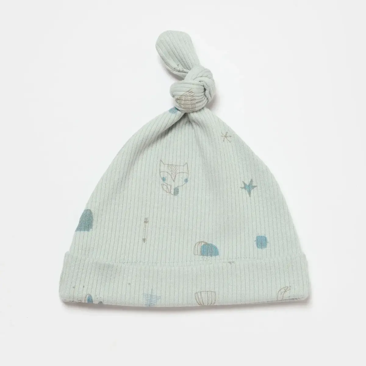 Bibaby Organik Zıbın Takımı 3lü Modal Happy Forest Bej - Mint
