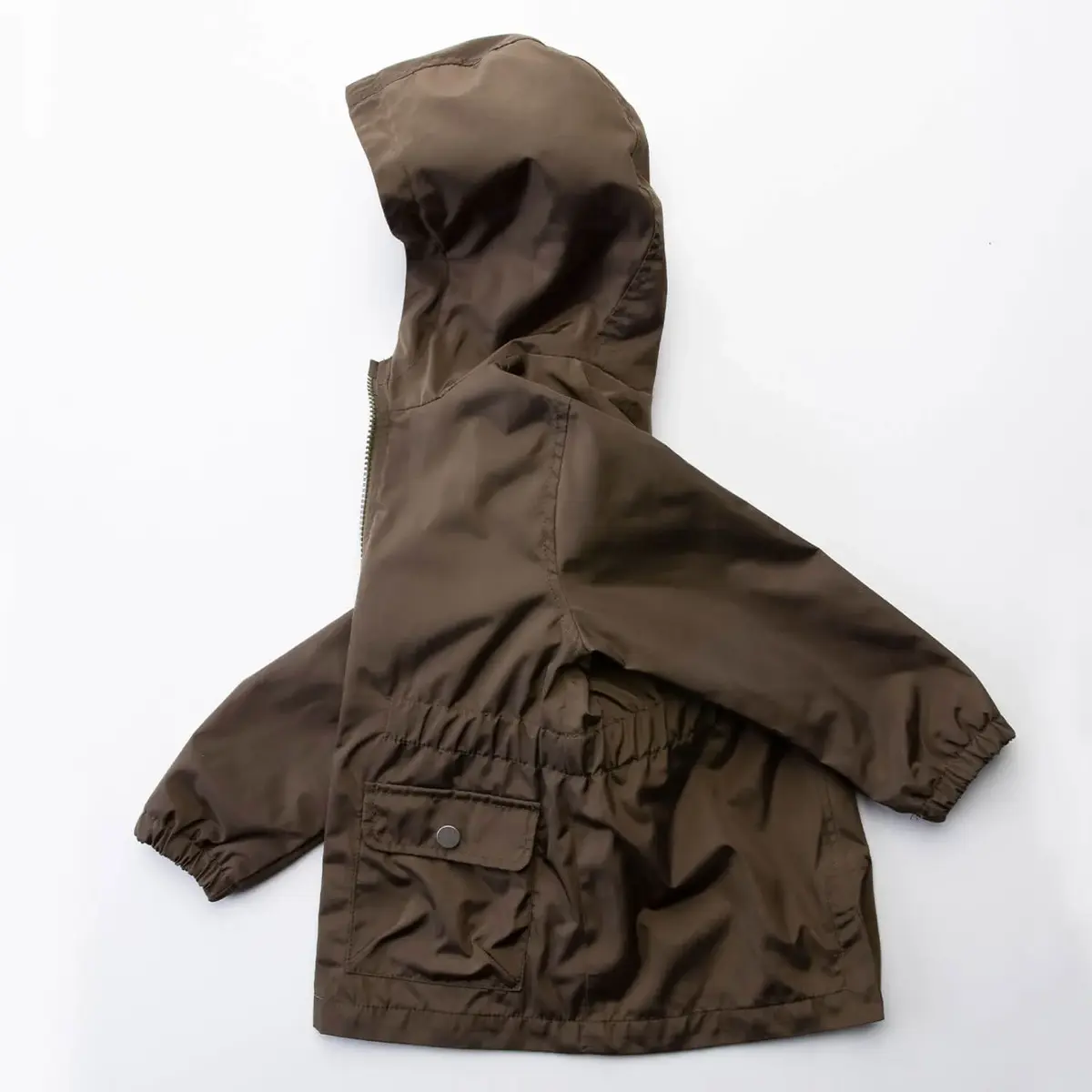 Midimod Yağmurluk Ponponlu Haki